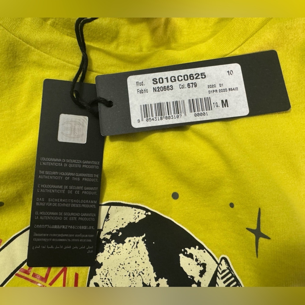 Just Cavalli Yellow Skull Women’s Graphic Tee - Picture 6 of 6
